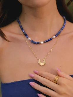Dawn Pearl Dark Blue Kette