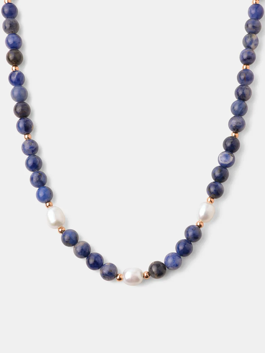 Dawn Pearl Dark Blue Kette