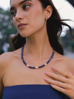 Dawn Pearl Dark Blue Kette