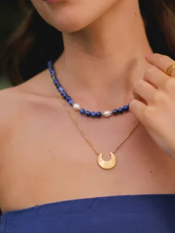 Dawn Pearl Dark Blue Kette