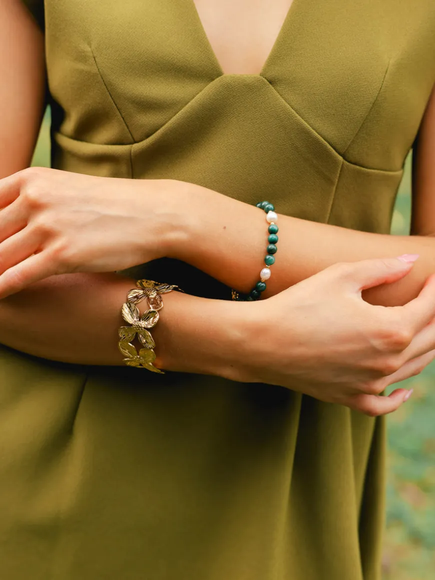 Dawn Pearl Green ARMBAND