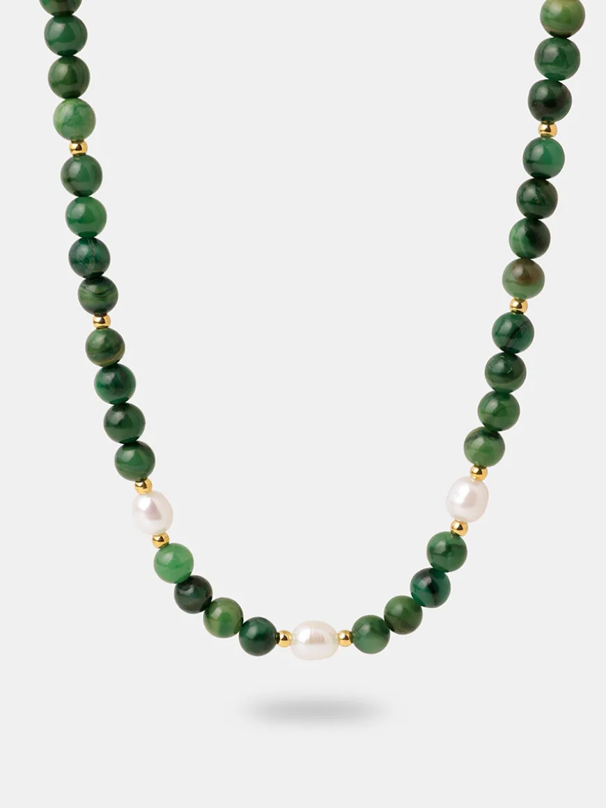 Dawn Pearl Green Kette