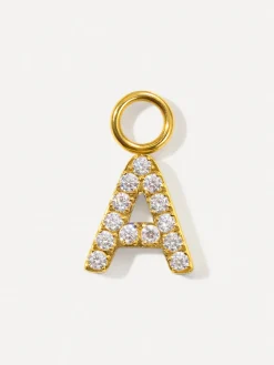Dazzling Letter Ohrring-Charms