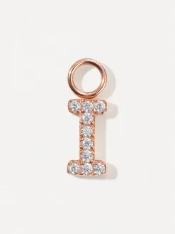 Dazzling Letter Ohrring-Charms