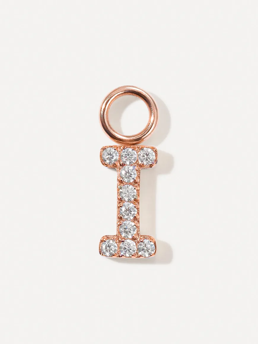 Dazzling Letter Ohrring-Charms