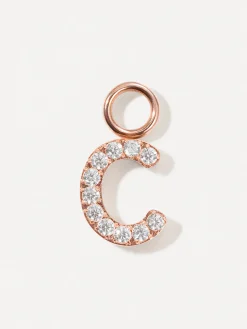 Dazzling Letter Ohrring-Charms