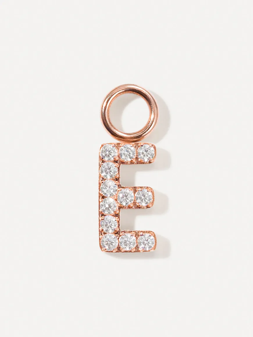 Dazzling Letter Ohrring-Charms