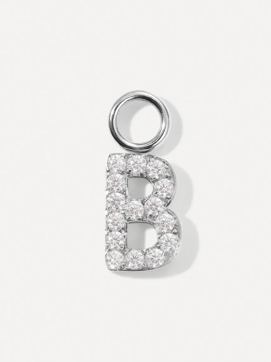 Dazzling Letter Ohrring-Charms