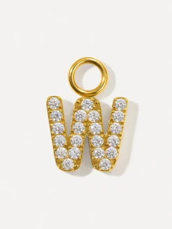 Dazzling Letter Ohrring-Charms