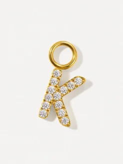 Dazzling Letter Ohrring-Charms