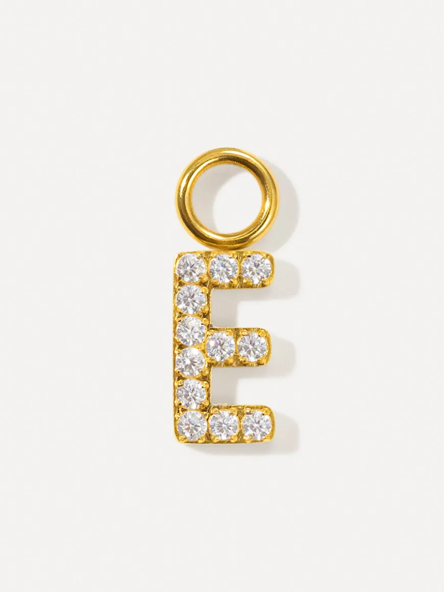 Dazzling Letter Ohrring-Charms