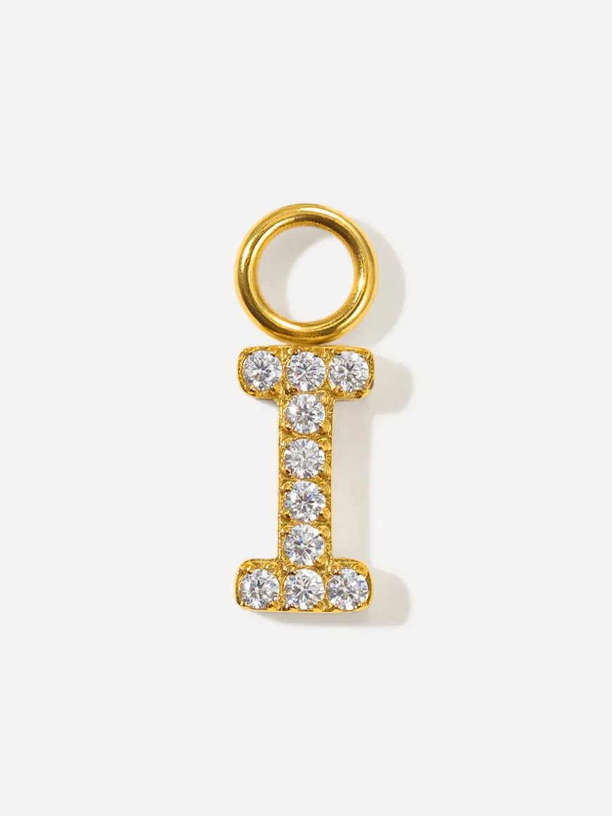 Dazzling Letter Ohrring-Charms