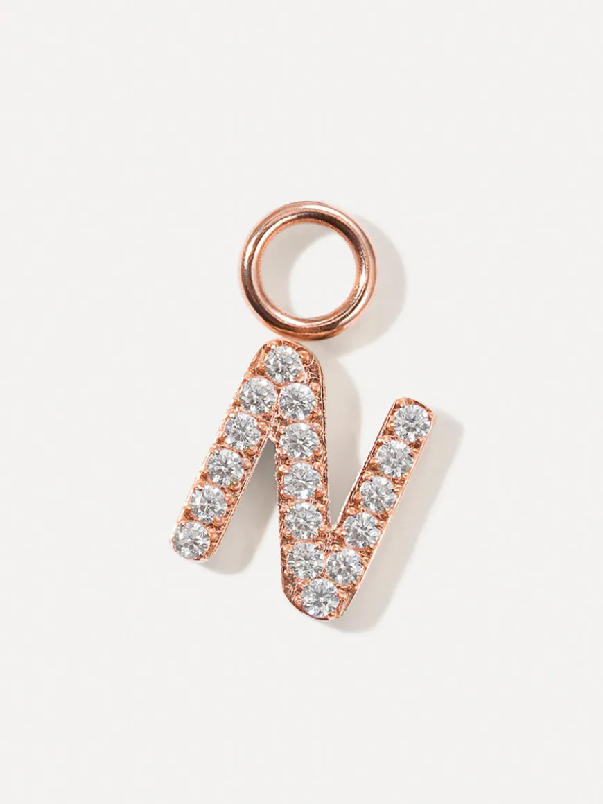 Dazzling Letter Ohrring-Charms