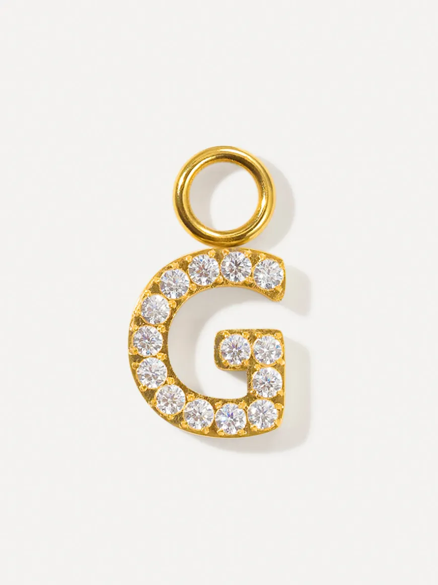 Dazzling Letter Ohrring-Charms