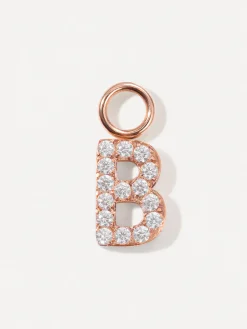 Dazzling Letter Ohrring-Charms