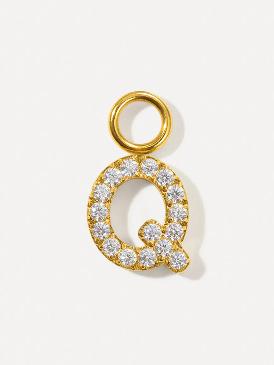 Dazzling Letter Ohrring-Charms