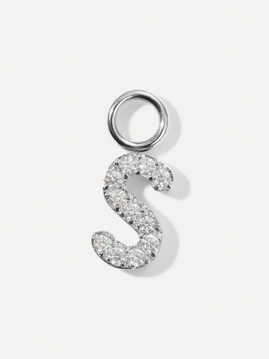 Dazzling Letter Ohrring-Charms