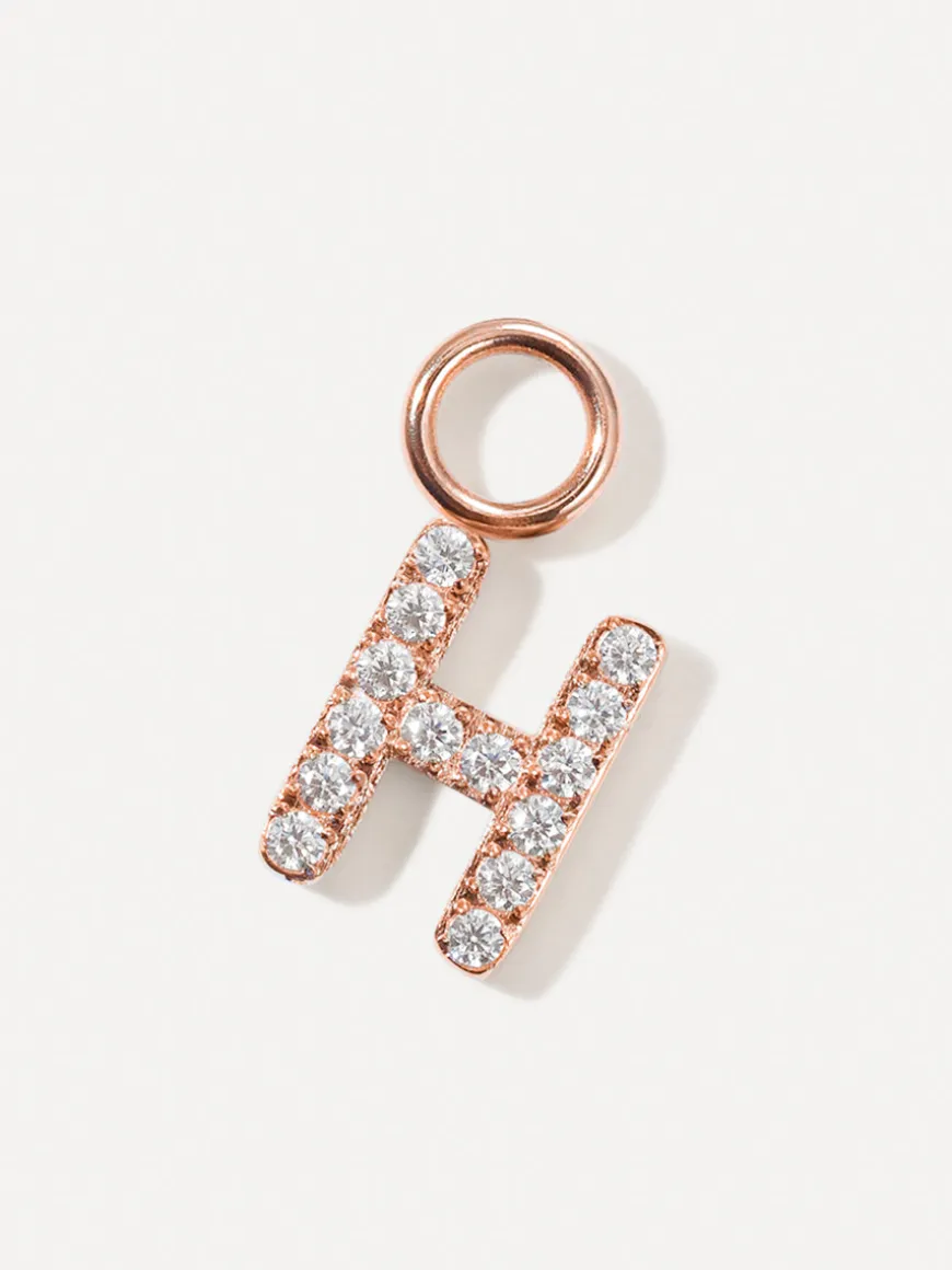 Dazzling Letter Ohrring-Charms