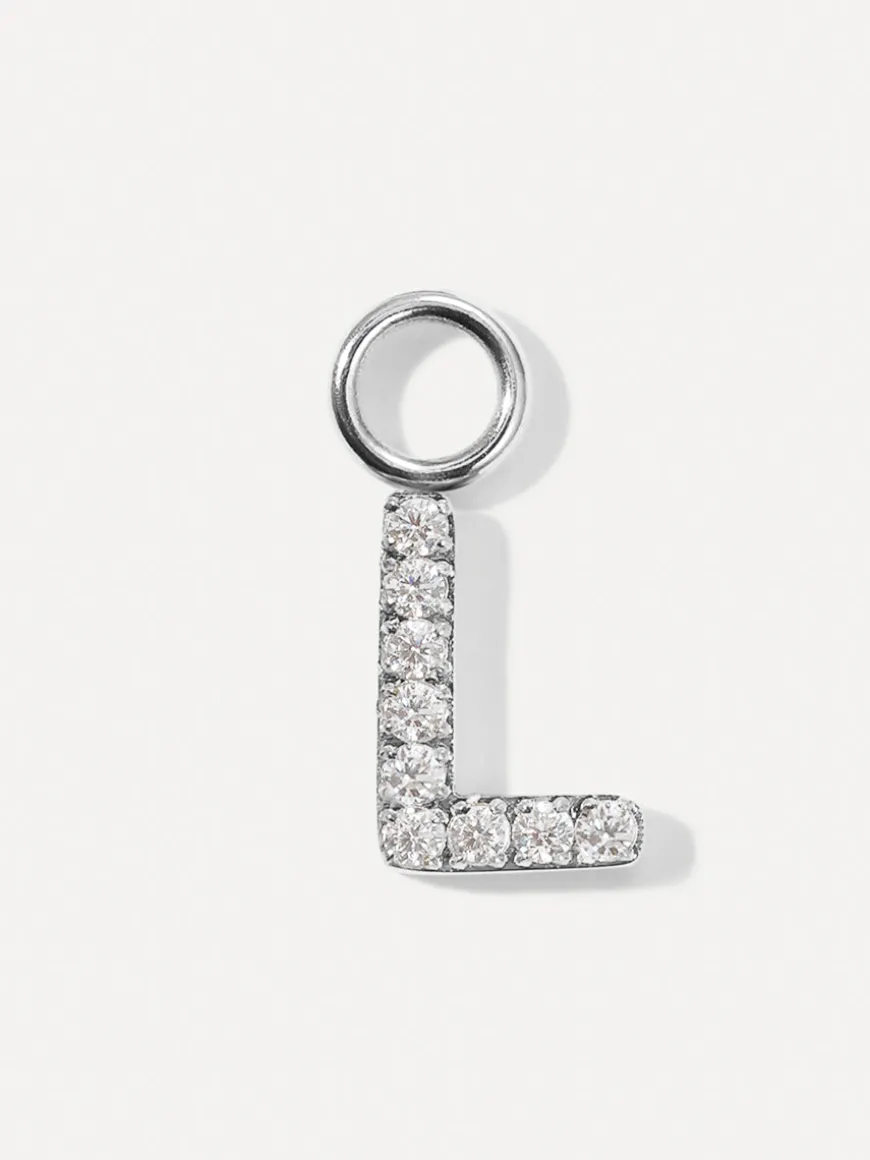 Dazzling Letter Ohrring-Charms