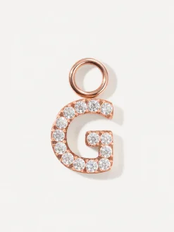 Dazzling Letter Ohrring-Charms