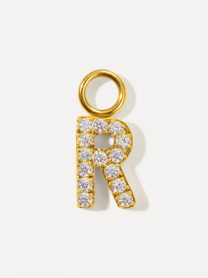 Dazzling Letter Ohrring-Charms