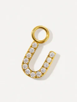 Dazzling Letter Ohrring-Charms