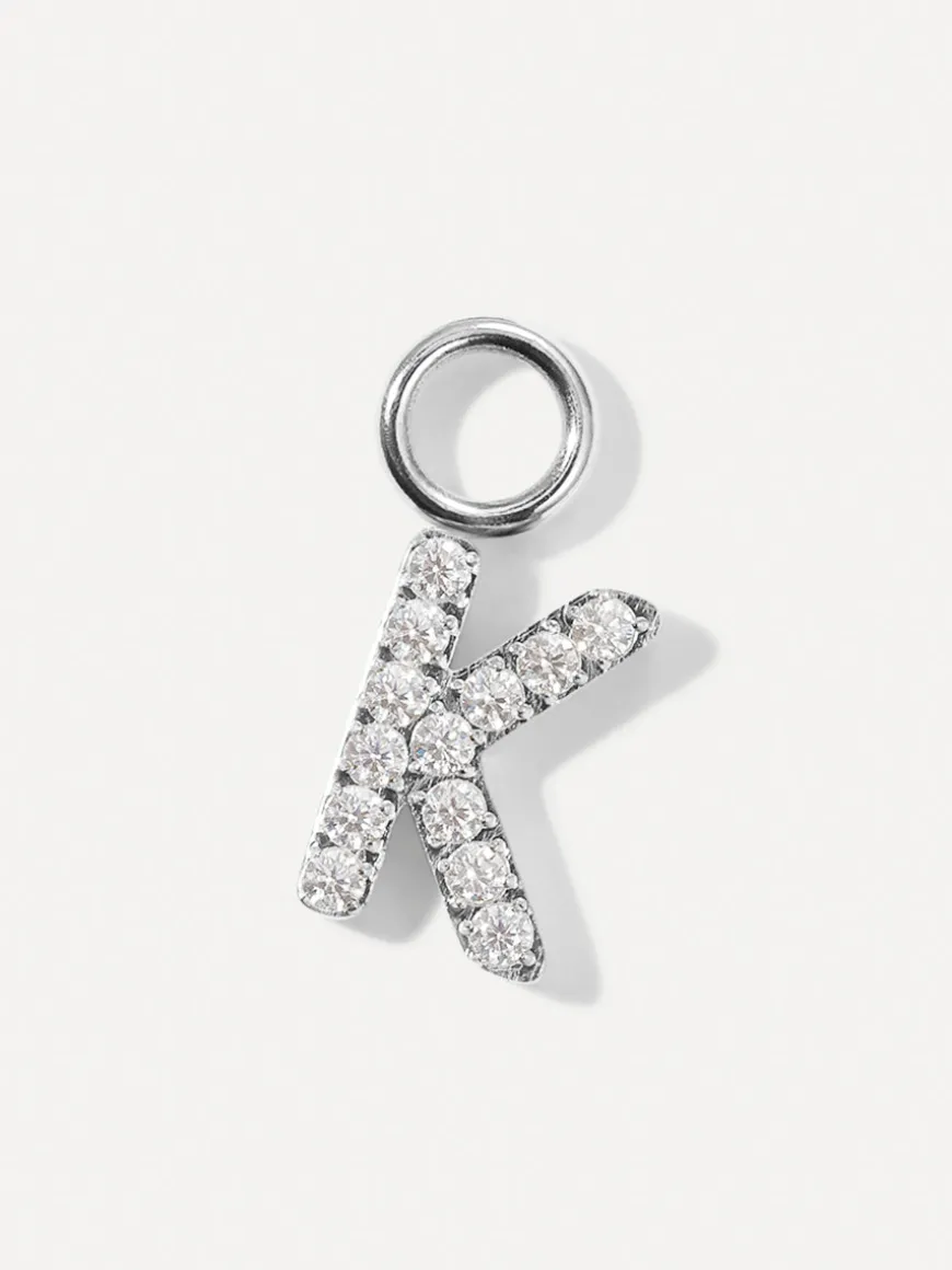 Dazzling Letter Ohrring-Charms