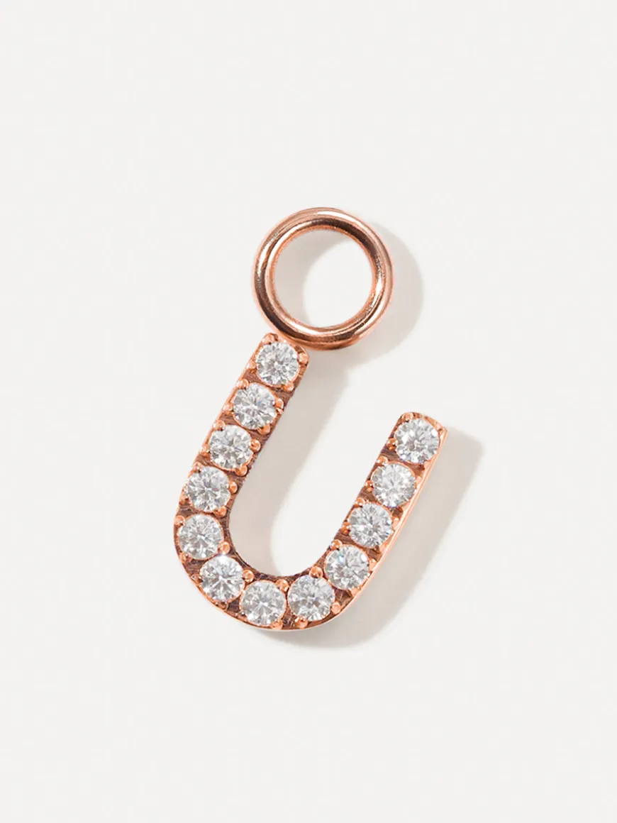Dazzling Letter Ohrring-Charms