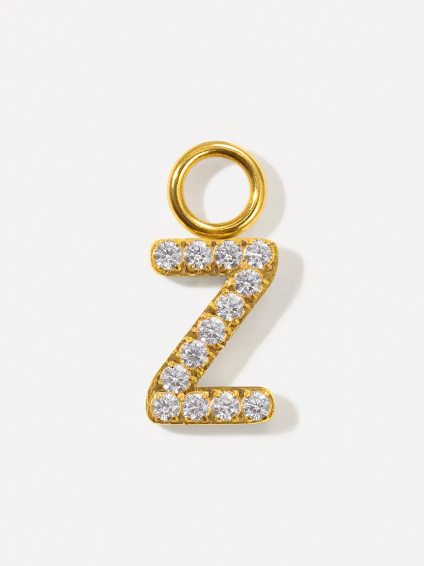 Dazzling Letter Ohrring-Charms