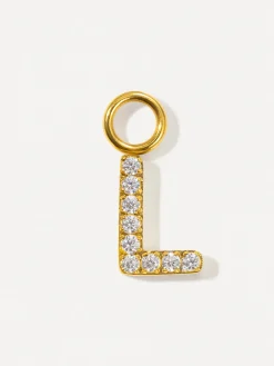 Dazzling Letter Ohrring-Charms