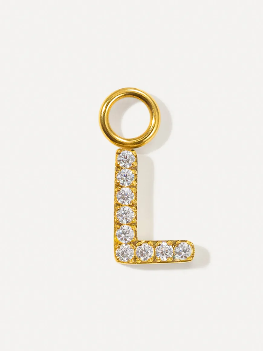 Dazzling Letter Ohrring-Charms