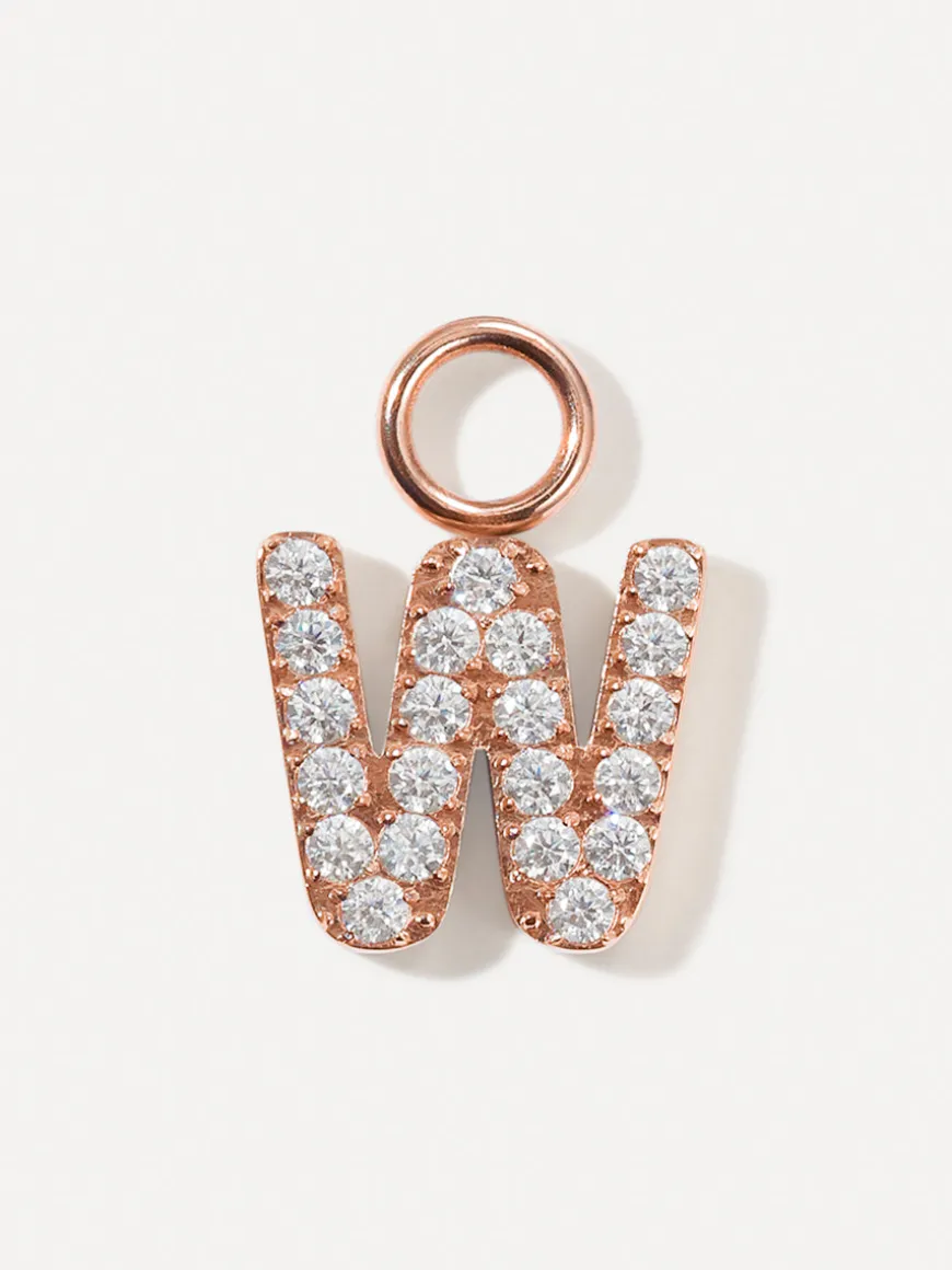 Dazzling Letter Ohrring-Charms