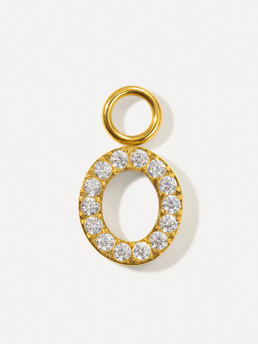 Dazzling Letter Ohrring-Charms