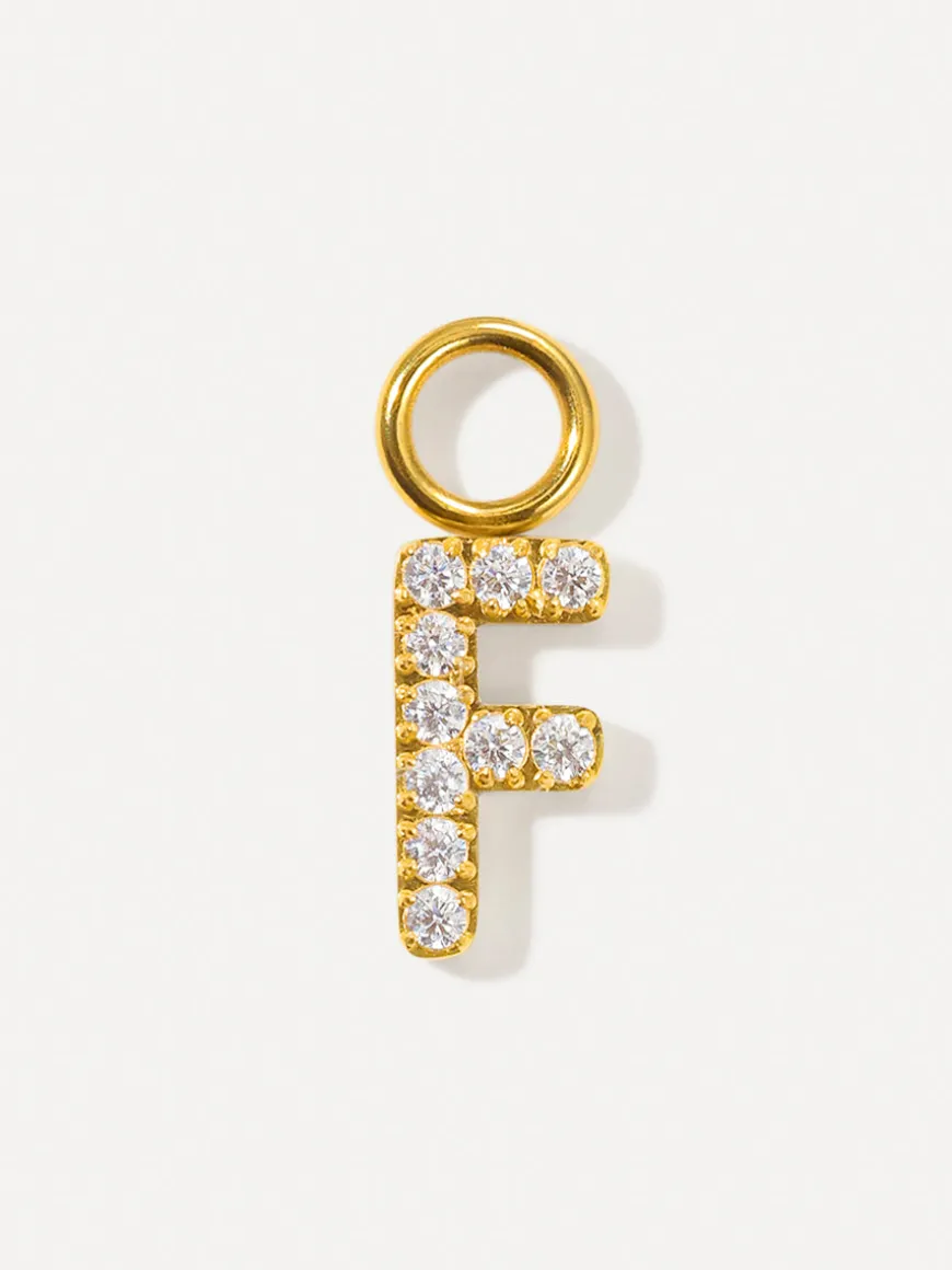 Dazzling Letter Ohrring-Charms
