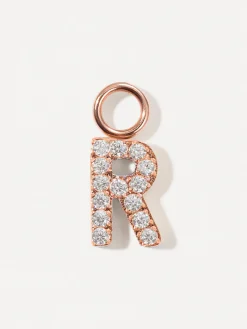 Dazzling Letter Ohrring-Charms