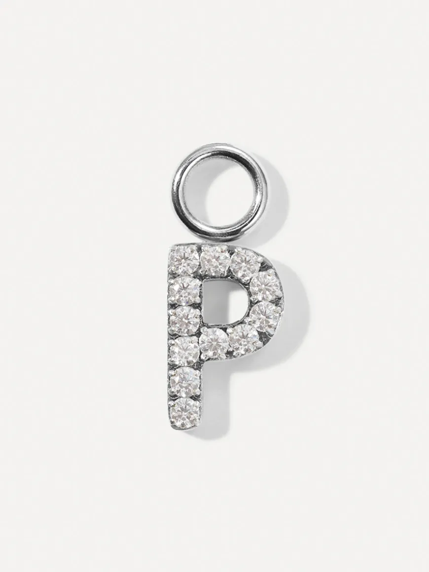 Dazzling Letter Ohrring-Charms
