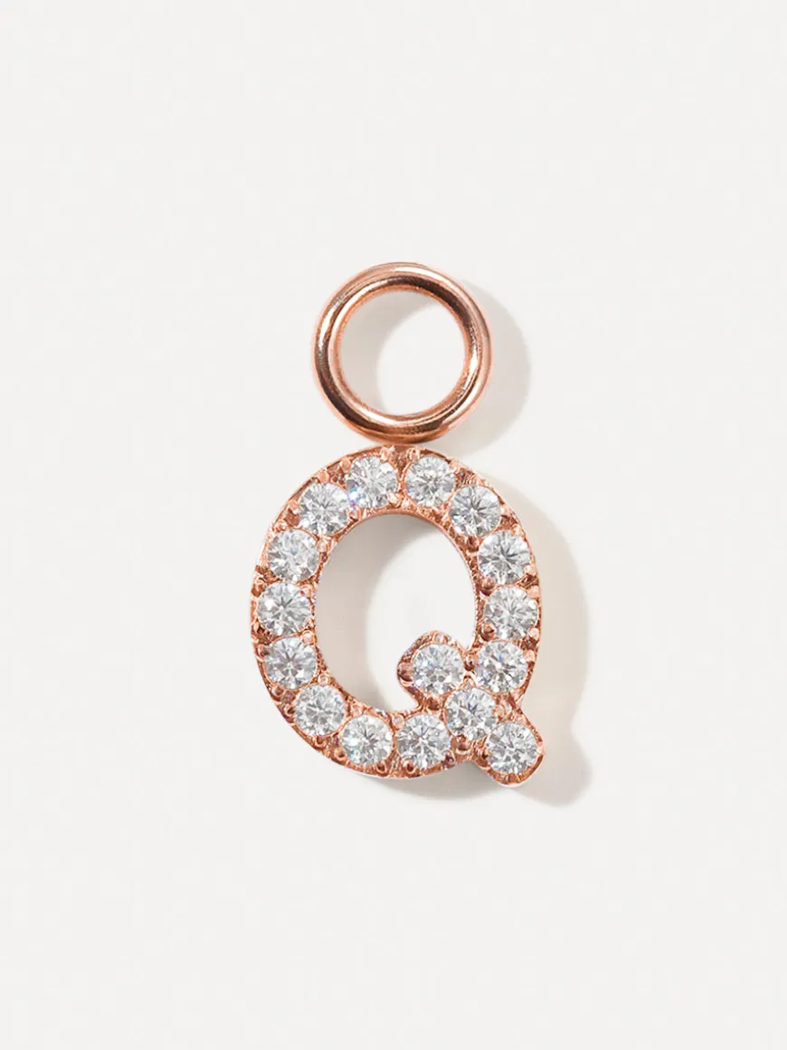 Dazzling Letter Ohrring-Charms