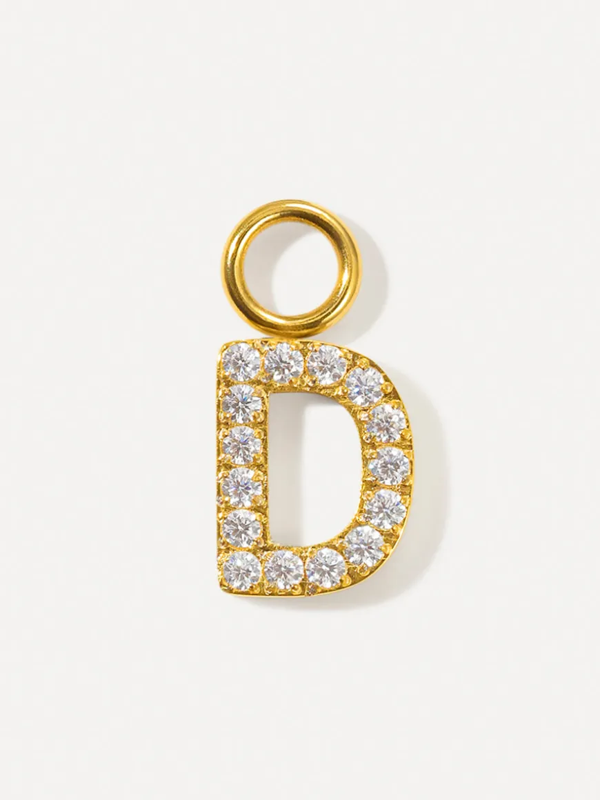 Dazzling Letter Ohrring-Charms