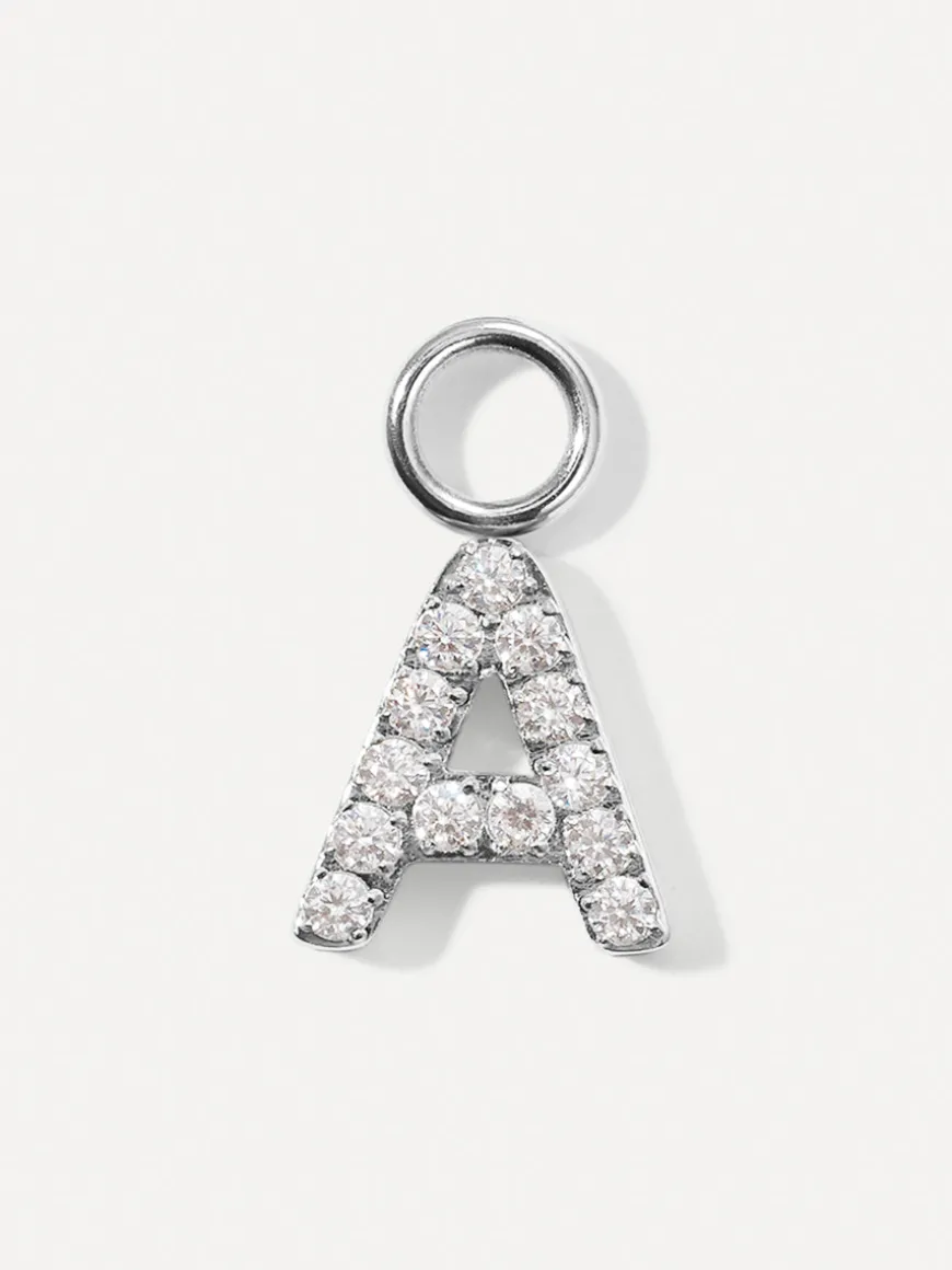 Dazzling Letter Ohrring-Charms