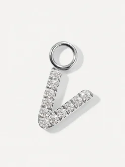 Dazzling Letter Ohrring-Charms