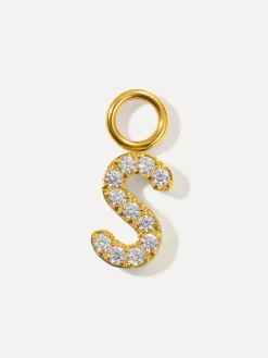 Dazzling Letter Ohrring-Charms