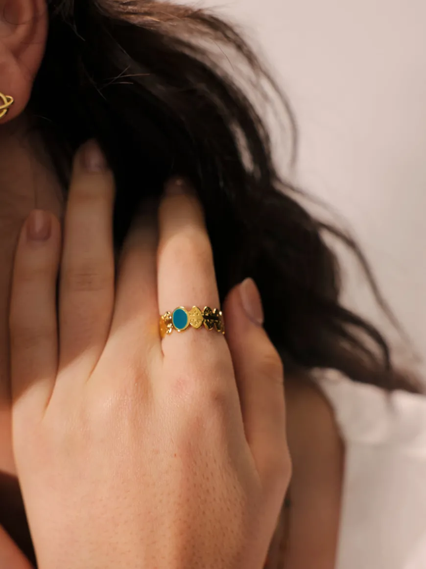 Delicate Blue Ring