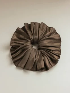 Delicate Wave Light Brown Scrunchie