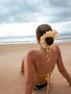 Delicate Wave Light Brown Scrunchie