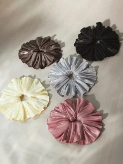 Delicate Wave Light Brown Scrunchie