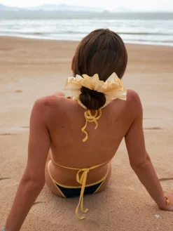Delicate Wave Pink Scrunchie