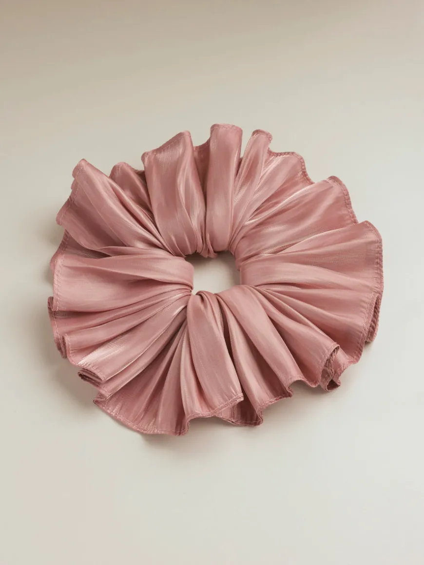 Delicate Wave Pink Scrunchie