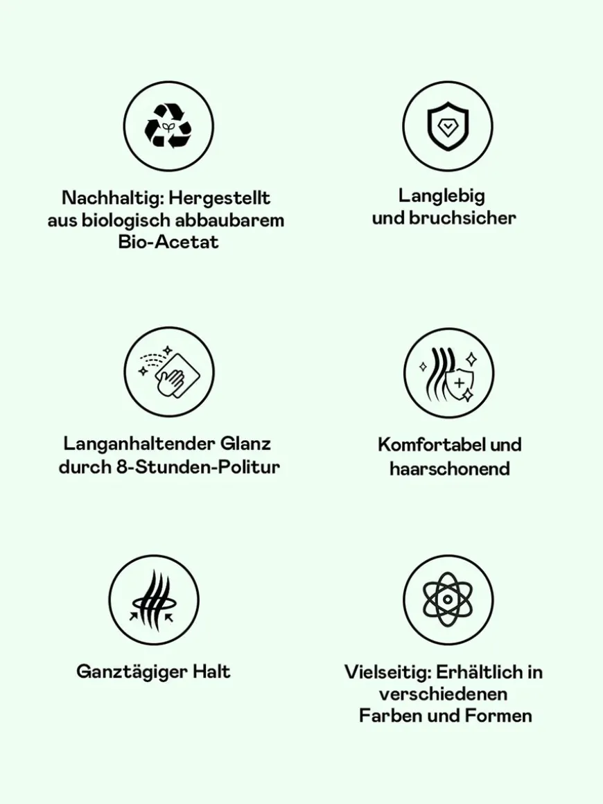 Delightful Haarklammer Light Green