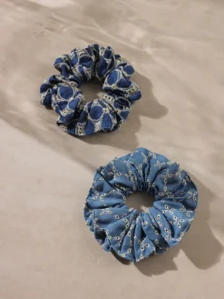 Denim Fairy Scrunchie Blue