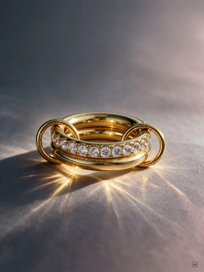 Diamond Intertwined Ring